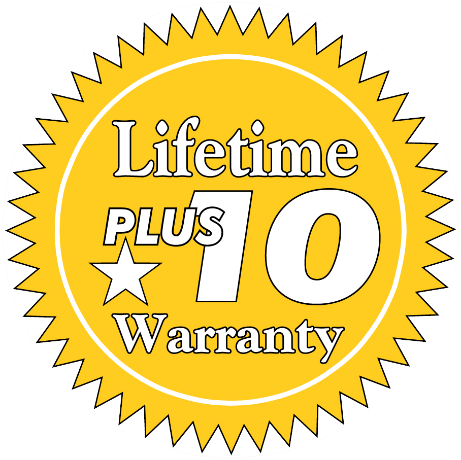 Lifetime Plus 10 Warranty Icon
