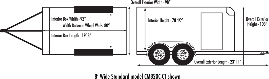 Custom Cargo 4 Wide Heavy Duty Diagram