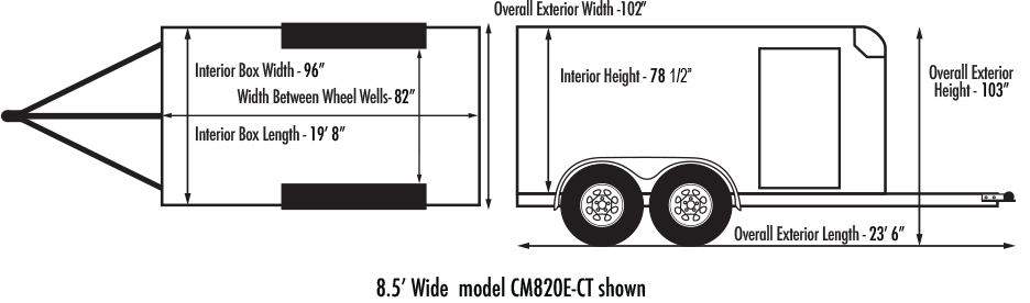 Custom Cargo 4 Wide Heavy Duty Diagram